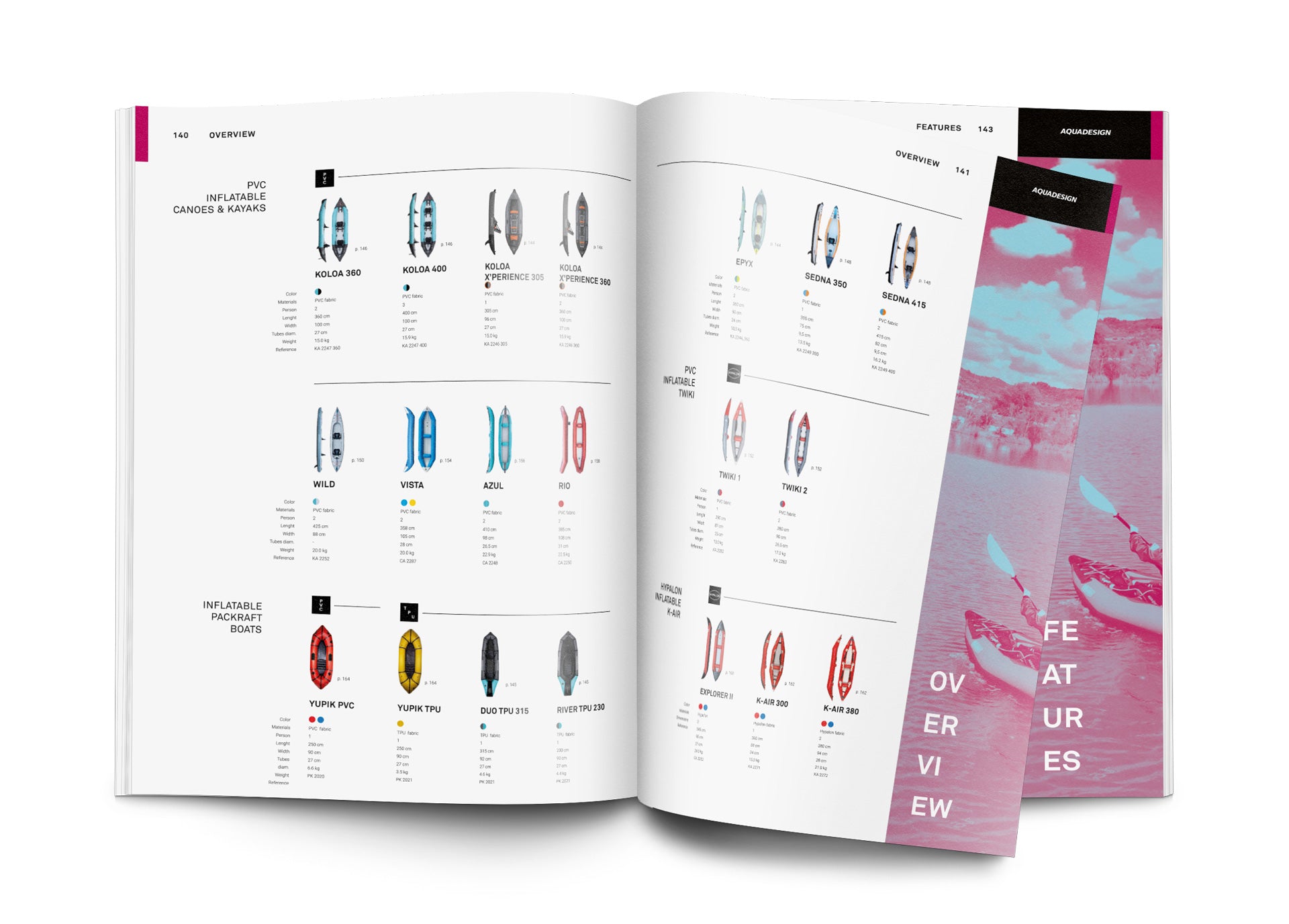Mockup du catalogue general Aquadesign