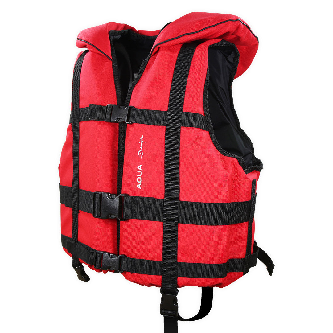 Photo du Gilet Expedition Club Plus Rouge - Gilet raft Aquadesign - vue d'angle