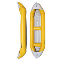 Photo du Canoe Kayak VISTA Jaune Aquadesign - Vue de dessus et de coté