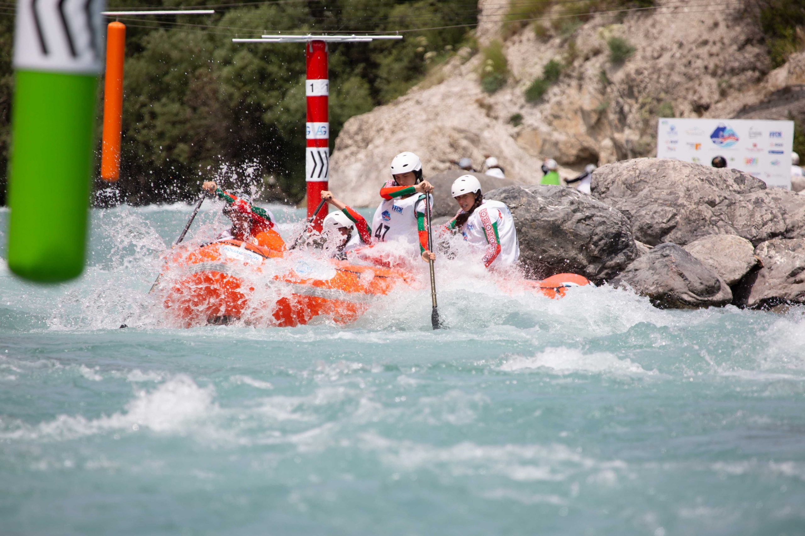 Championnat du monde de Rafting, L'argentière la besset, 2021, equipe en situation