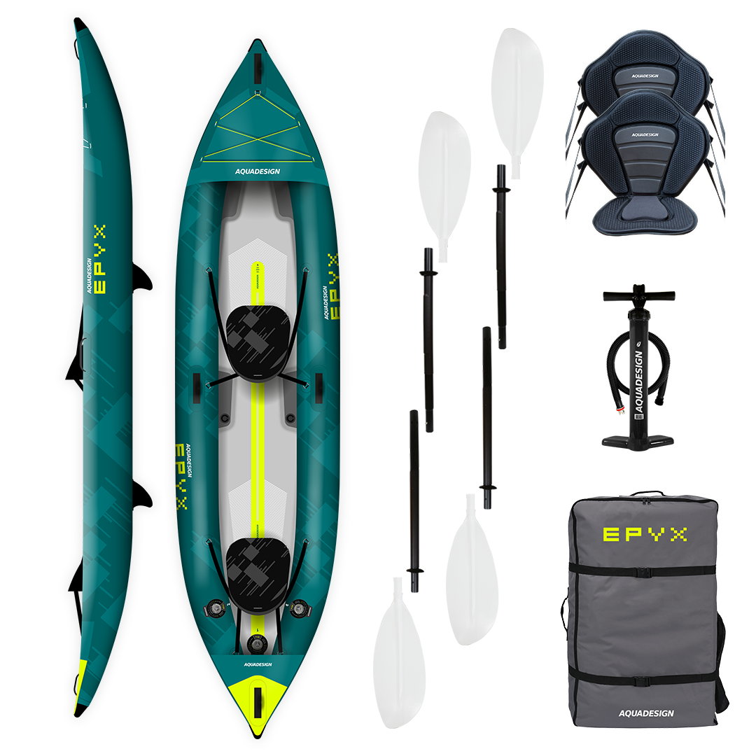 EPYX 380- KAYAK GONFLABLE 2 PLACES DE RANDONNÉE