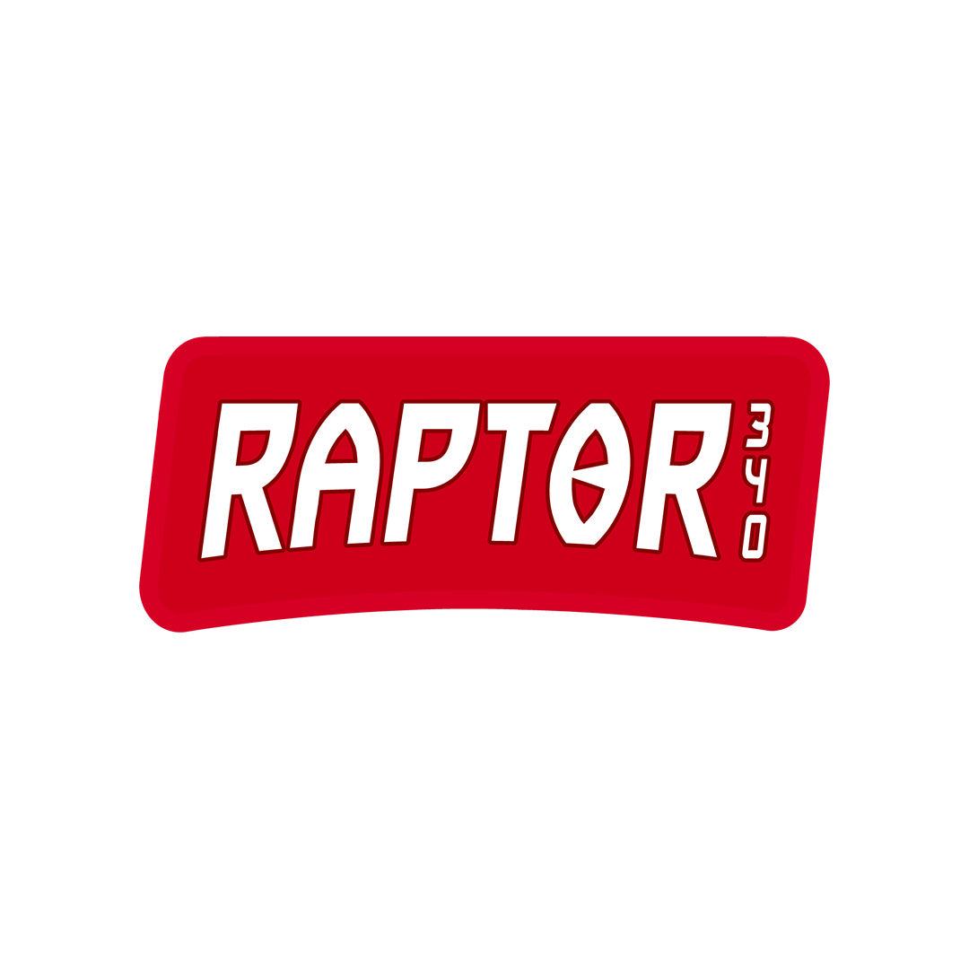 Logo moulé du raft raptor 340
