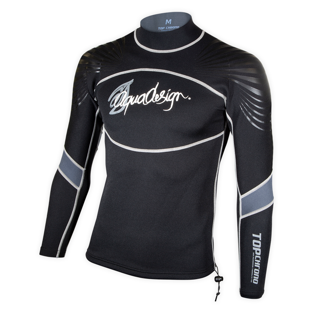 TOP CHRONO 1.5MM - T-SHIRT NEOPRENE TITANIUM