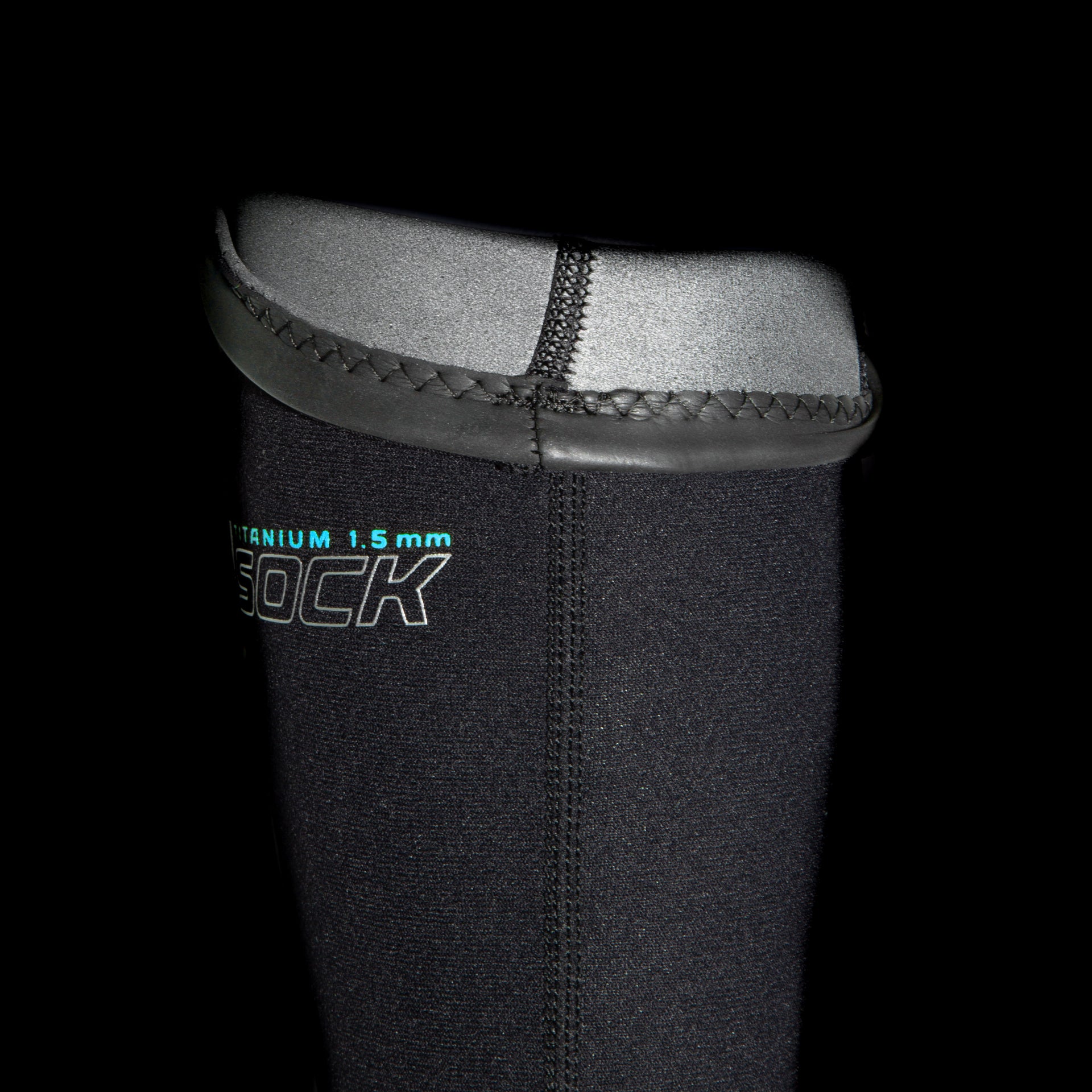 NUB - CHAUSSETTES NEOPRENE TITANIUM 1.5mm