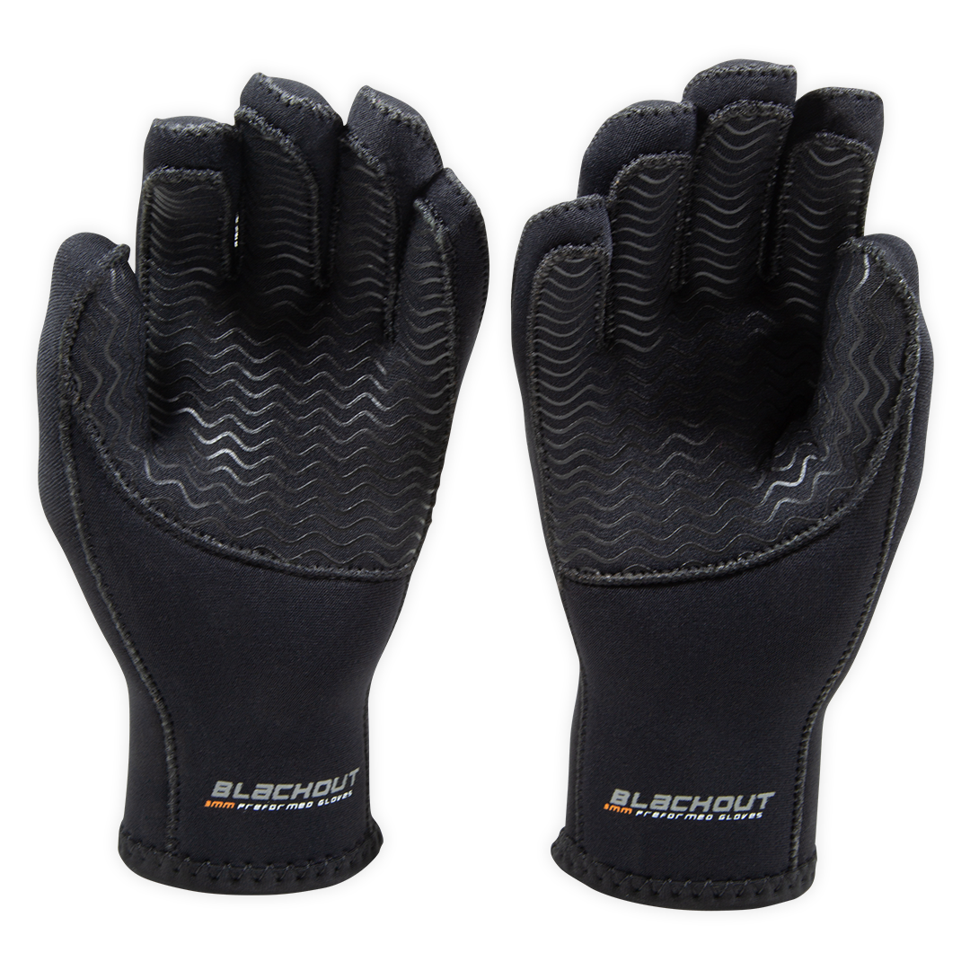 BLACKOUT - GANTS EN NEOPRENE 3.0MM EAUX VIVES ET PLONGÉE