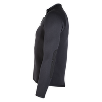 Bolero Spark 3mm néoprène noir – profil latéral avec renfort coude visible – Aquadesign