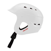 Casque eaux vives Helion Max blanc Aquadesign, vue profil droit, calotte blanche et visière