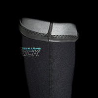 Zoom revers gris intérieur chaussette néoprène Titanium 1,5 mm inscription Aquadesign