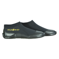 Chausson néoprène 3,0 mm Rapid noir – profil gauche slip-on semelle crantée mer kayak Aquadesign