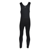 Combinaison Long John Mook 4mm noire, vue de dos lisse néoprène sans zip, coupe ajustée, Aquadesign