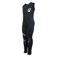 Combinaison long john néoprène enfant Zip Junior 3mm noire vue 45° taille 6 ans Aquadesign