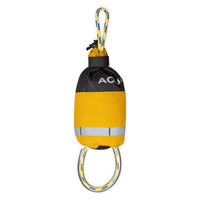 Corde de sécurité flottante 15m jaune et noire Aquadesign, sac compact bicolore avec réflecteur