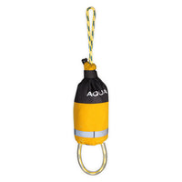 Corde de sécurité flottante 20m jaune Aquadesign, sac de lancer avec bande réfléchissante