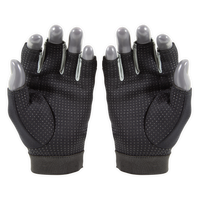 Gants mitaines néoprène Summer Aquadesign, paire vue de dos grip pointillés, doigts coupés