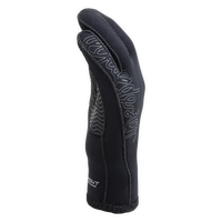 Gant néoprène 3mm Blackout Aquadesign noir, angle 270° pouce tendu, coutures à plat visibles