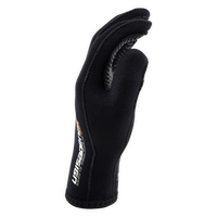 Gant néoprène 3mm Blackout Aquadesign noir, vue profil 90° pouce surélevé