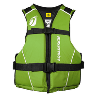 Gilet aide à la flottabilité 70N Trek Colors Aquadesign vert vif taille S, vue de face