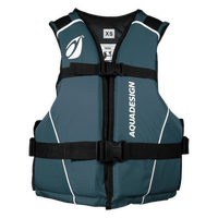 Gilet aide à la flottabilité 70N Trek Colors Aquadesign bleu pétrol taille XS, vue de face
