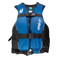 Gilet aide à la flottabilité Centre Club 70N bleu et noir, vue face Aquadesign