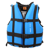 Gilet flottabilité raft Expédition Club 140N bleu face avant studio Aquadesign