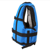 Gilet flottabilité raft Expédition Pro bleu profil gauche studio, 140N Aquadesign