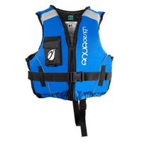 Gilet d'aide à la flottabilité Slider Club 50N bleu et noir face avant avec poche – Aquadesign