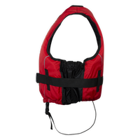 Gilet Slider Colors 50N Aquadesign rouge M/L, vue intérieure dos avec néoprène et sangle entrejambe