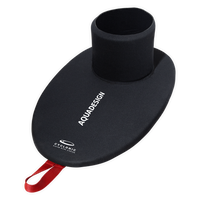 Jupe de kayak slalom Cyclonic 4mm néoprène noire avec languette rouge, coupe slalom Aquadesign