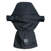 Manchons kayak Bounter gris anthracite, vue dos avec étiquette Aquadesign