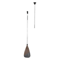 Pagaie SUP Instinct orange Aquadesign — pagaie assemblée et manche séparé, tige blanche réglable