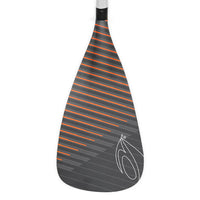Pagaie SUP Instinct orange Aquadesign — pale graphite avec rayures orange diagonales, vue studio