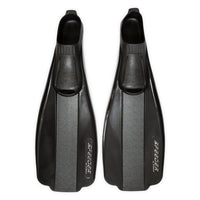 Palmes mi-longues chaussantes Speeder noires et gris anthracite paire vue de dessus Aquadesign