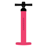Pompe manuelle Aquadesign Aqua Pump rose double action SUP kayak 29 PSI