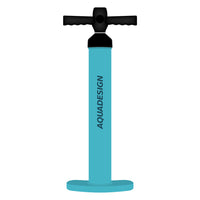 Pompe manuelle Aquadesign Aqua Pump turquoise double action SUP kayak 29 PSI