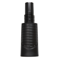 Détail embout connecteur noir de la pompe Suprafit Aquadesign, compatible valves SUP kayak gonflable