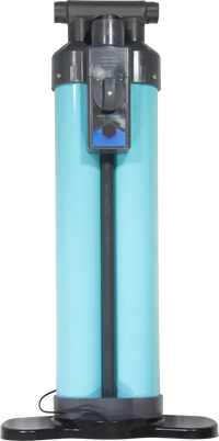 Pompe Suprafit 2x1.8L turquoise sans poignées dos, manomètre bleu, double cylindre vertical Aquadesign