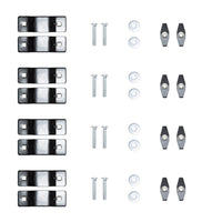 Kit de fixation V Rack Aquadesign – plaques, vis et écrous pour 2 supports kayak quille