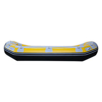 Raft Avanti 380 jaune, vue de côté profil boudin PVC robuste — Aquadesign