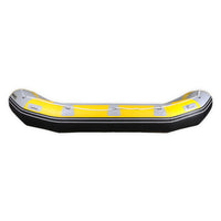 Raft Avanti 400 jaune, vue de côté profil boudin PVC dropstitch — Aquadesign