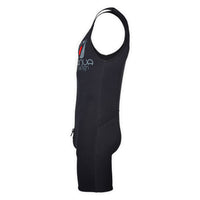 Shorty néoprène sans manches Bounty 3mm noir Aquadesign, profil gauche, poche latérale zippée