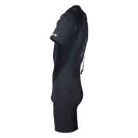 Shorty néoprène Neo 2.5mm noir Aquadesign, vue de profil droit, silhouette ajustée
