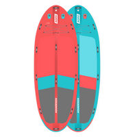 SUP gonflable géant Megacraft 15'1 rouge et bleu face dos 6 personnes Aquadesign