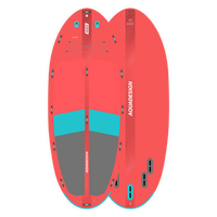 SUP gonflable géant Megacraft 17'1 rouge face et dos studio jusqu'à 8 personnes Aquadesign