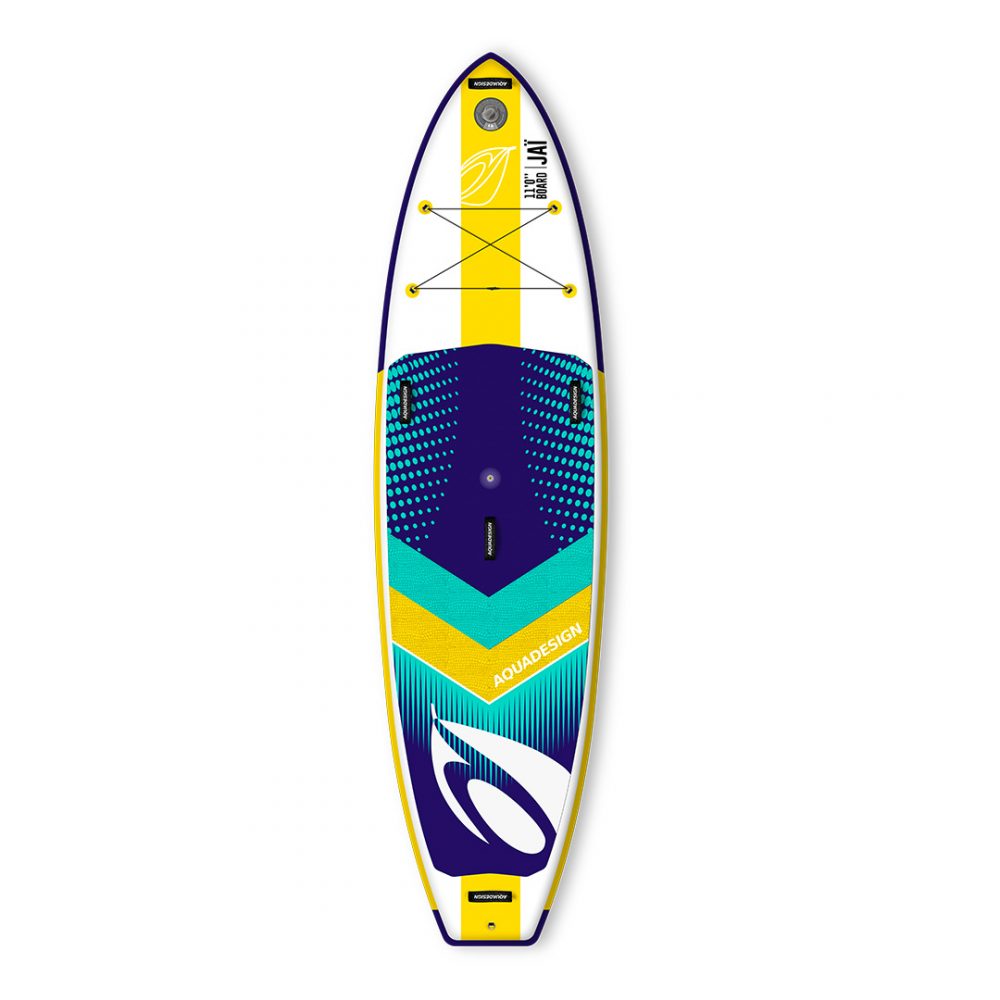 STAND UP PADDLE BOARD GONFLABLE PVC JAI AQUADESIGN VUE DEVANT