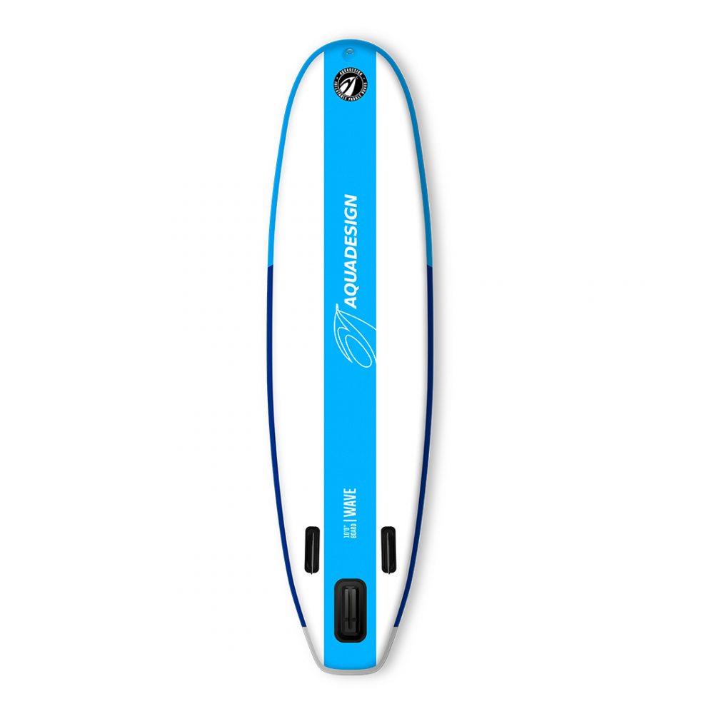 STAND UP PADDLE BOARD INFLATABLE PVC WAVE AQUADESIGN BACK VIEW
