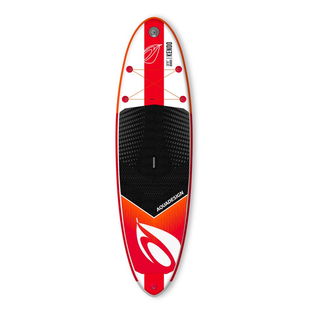 STAND UP PADDLE INFLATABLE PVC KENDO AQUADESIGN  FRONT VIEW