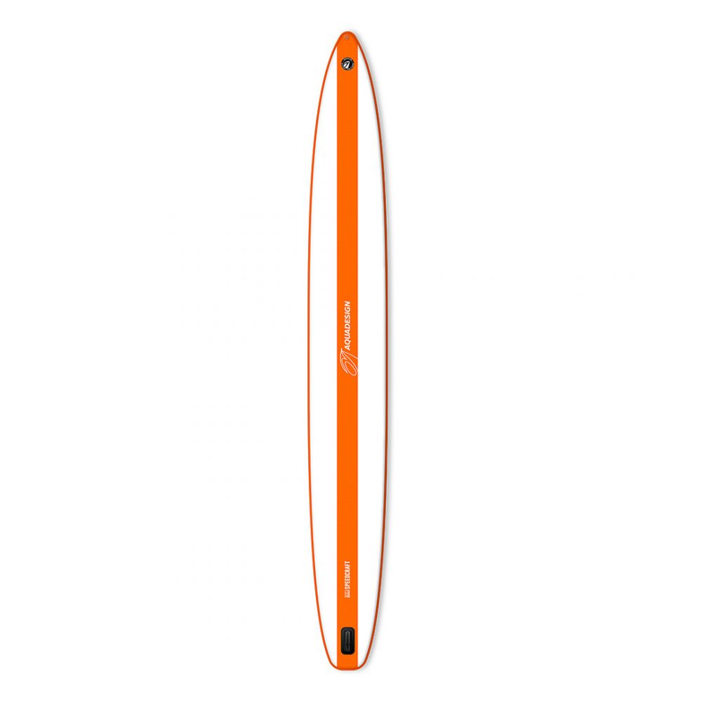 STAND UP PADDLE BOARD INFLATABLE PVC GIANT SPEEDCRAFT AQUADESIGN BACK VIEW