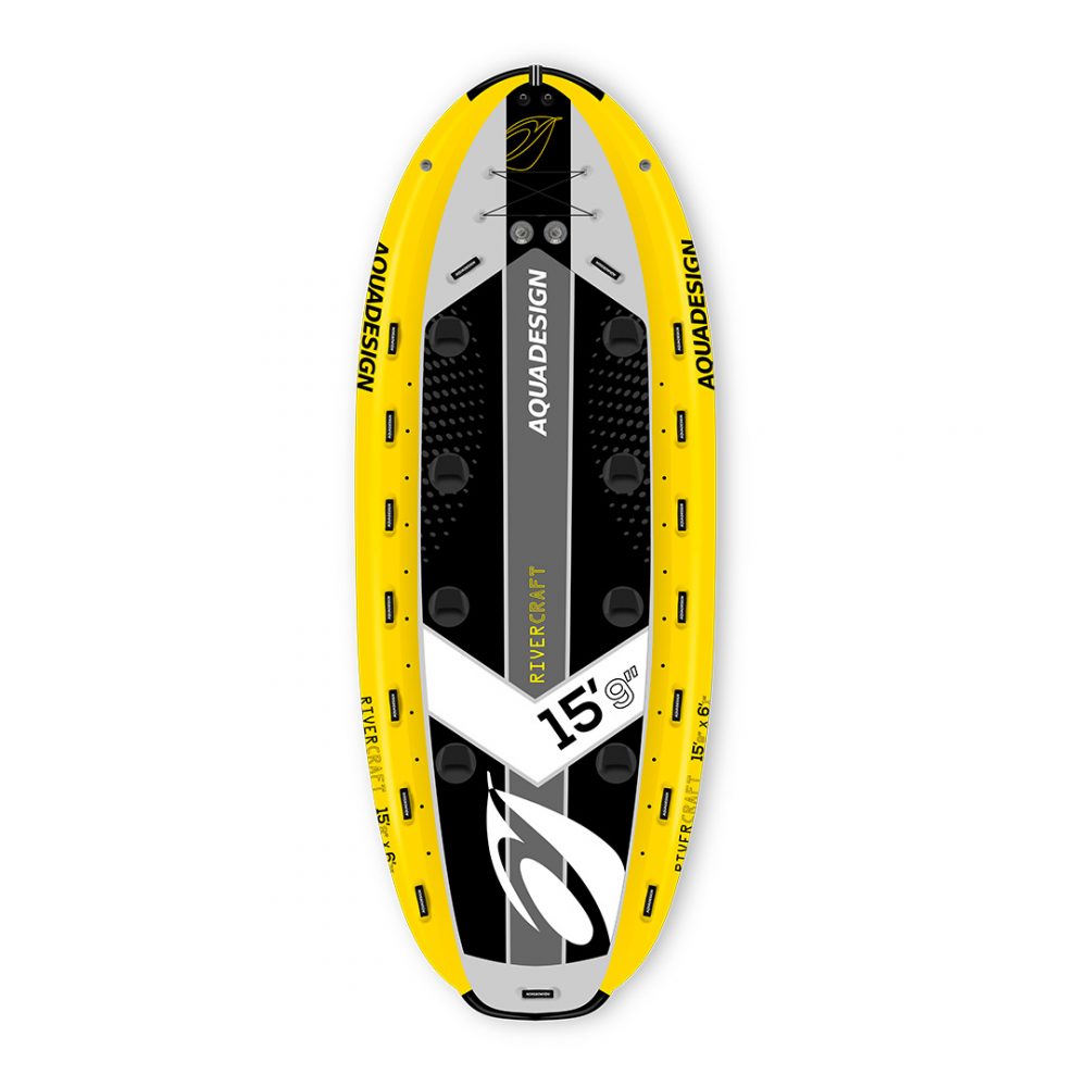 STAND UP PADDLE BOARD GONFLABLE PVC RIVERCRAFT AQUADESIGN VUE DEVANT