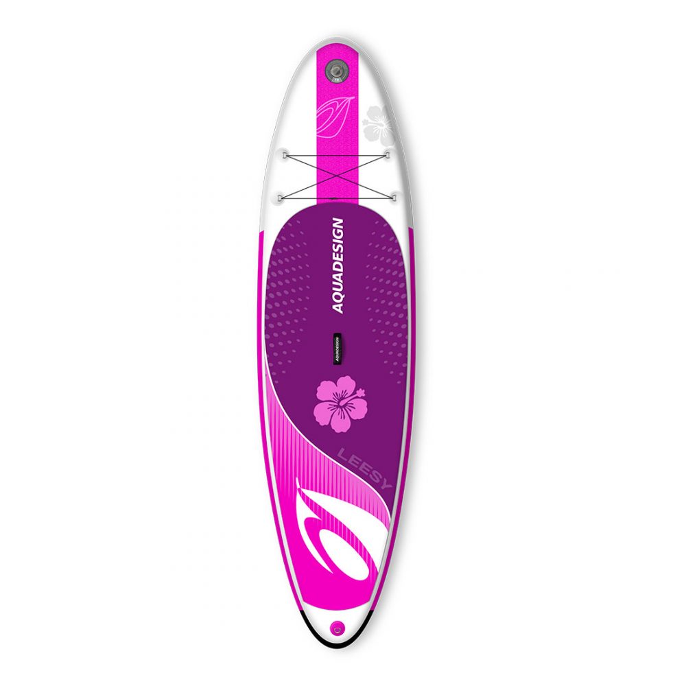 STAND UP PADDLE BOARD INFLATABLE PVC LEESY AQUADESIGN  FRONT VIEW